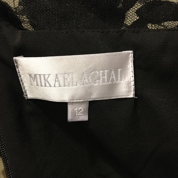 Mikael Aghal Black Sheath Dress - Picture 7 of 12